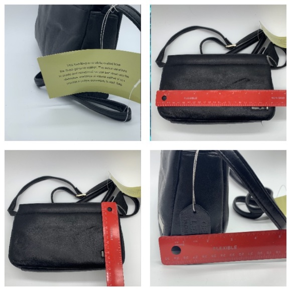 Leather Crossbody Shoulder bag with pockets & adjustable strap - Picture 8 of 9